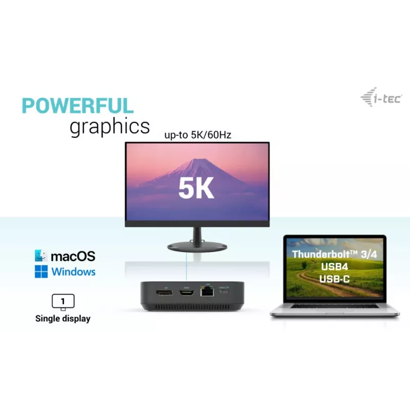 i-tec USB-C HDMI Dual DP Dockingstation mit Power Delivery 100 W