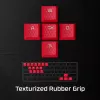 HyperX Rubber Keycaps - Gaming-Zubehörset - Rot (US-Layout)