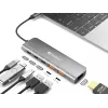 Sandberg USB-C Dock HDMI + 2xUSB-A + 2xUSB-C + PD100W, Kabelgebunden, USB 3.2 Gen 1 (3.1 Gen 1) Typ-C, 100 W, Aluminium, 4K Ultra HD, 3840 x 2160 Pixel
