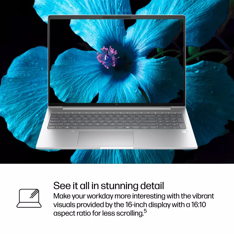 HP EliteBook 6 G1i Intel Core Ultra 7 255U Laptop 40,6 cm (16 Zoll) WUXGA 16 GB DDR5-SDRAM Wi-Fi 7 (802.11be) Windows 11 Pro AI PC Silber
