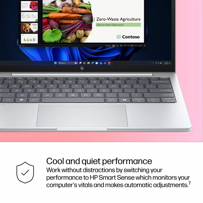 HP EliteBook 8 G1i AI Intel Core Ultra 5 225U Laptop 33,8 cm (13,3 Zoll) WUXGA 16 GB LPDDR5x-SDRAM Wi-Fi 7 (802.11be) Windows 11 Pro AI PC