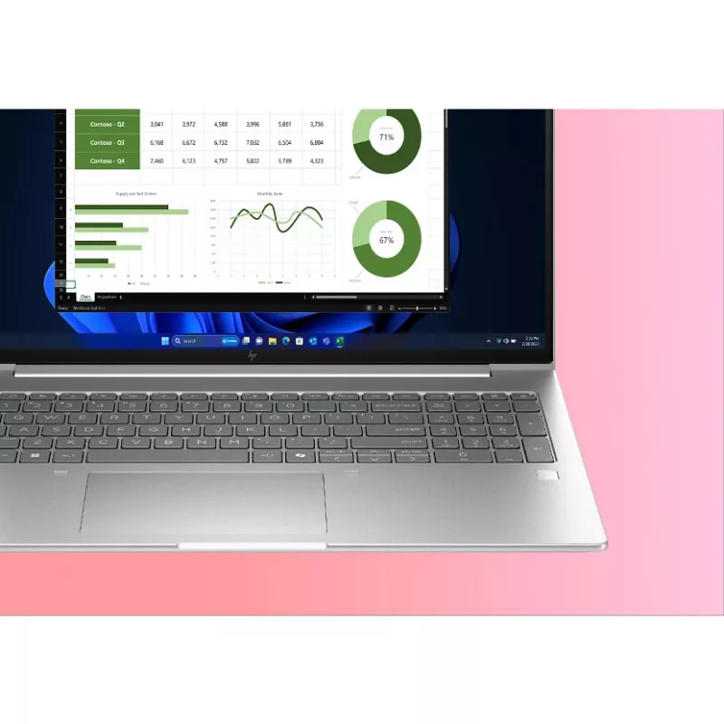 HP EliteBook 6 G1i AI Intel Core Ultra 5 225U Laptop 40,6 cm (16 Zoll) WUXGA 24 GB DDR5-SDRAM Wi-Fi 7 (802.11be) Windows 11 Pro AI PC Silber