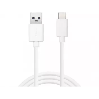 Sandberg USB-C 3.1 USB-A 3.0 2M, 2 m, USB C, USB A, USB 3.2 Gen 1 (3.1 Gen 1), Stecker/Stecker, Weiß
