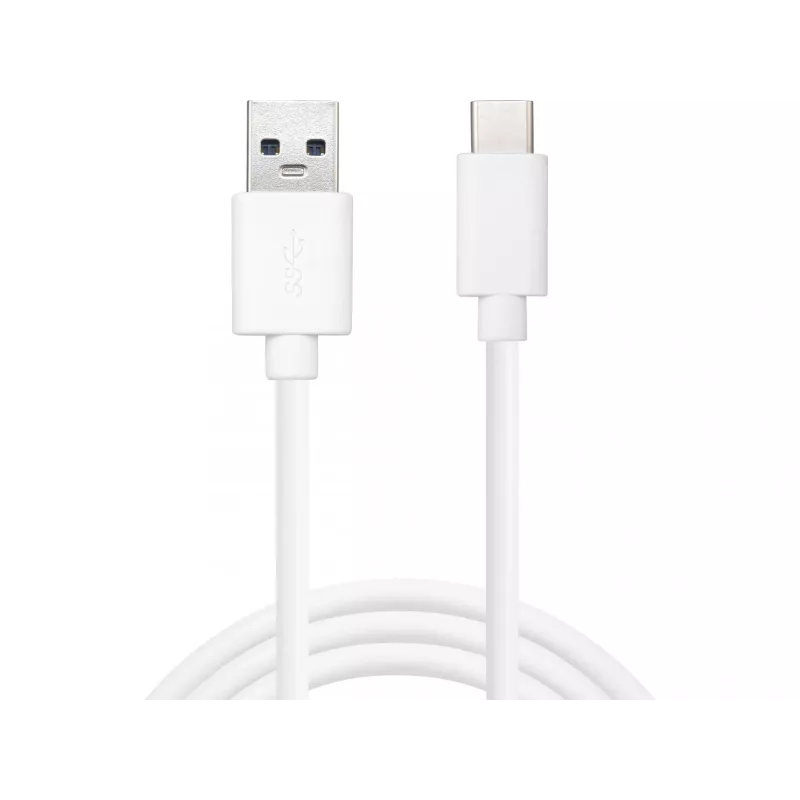 Sandberg USB-C 3.1 USB-A 3.0 2M, 2 m, USB C, USB A, USB 3.2 Gen 1 (3.1 Gen 1), Stecker/Stecker, Weiß