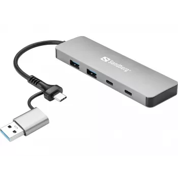 Sandberg USB-C/A zu 2xUSB-A+2xUSB-C Hub