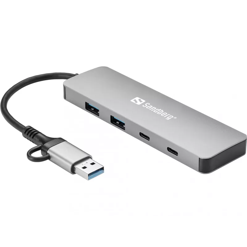 Sandberg USB-C/A zu 2xUSB-A+2xUSB-C Hub