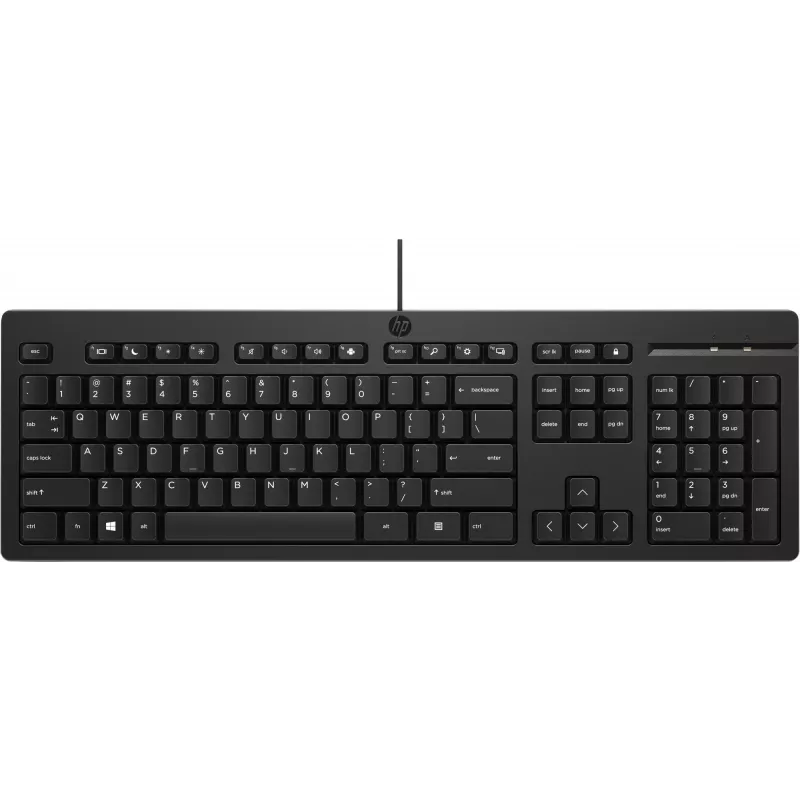 Tastatur HP 125 USB WD KBD Bulk 12 Full-size Wired QWERTY