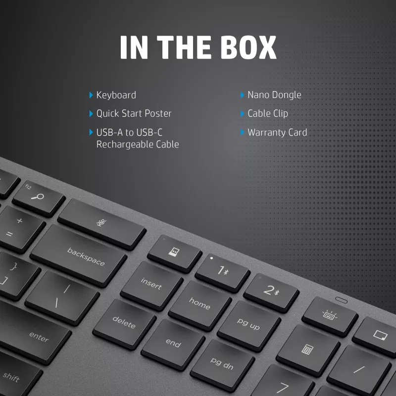 HP 975 Dual-Mode Wireless Tastatur Full-size Mechanical QWERTY