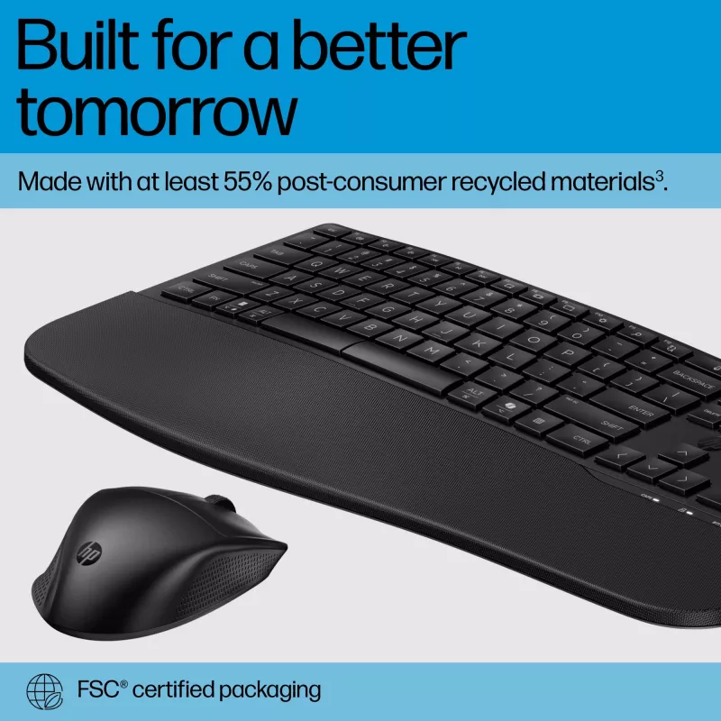 HP 685 Comfort Dual-Mode Tastatur- und Maus-Set Full-Size Wireless Bluetooth