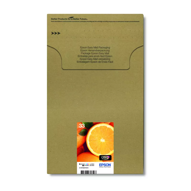 Epson Oranges Multipack 5-Farben 33 Claria Premium Ink EasyMail Pack