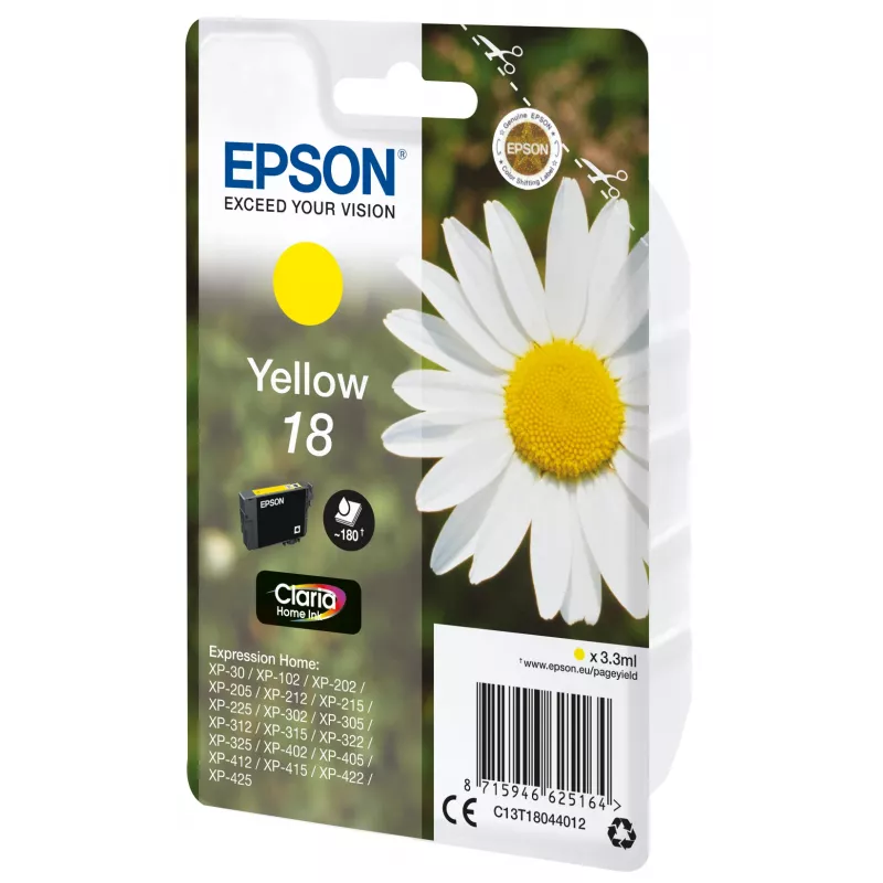 Epson Daisy Einzelpackung Gelb 18 Claria Home Tinte