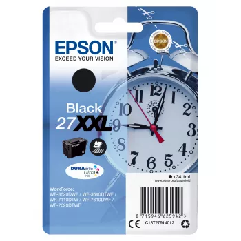 Epson Tintenpatrone Einzelpack Schwarz 27XXL DURABrite Ultra Tinte
