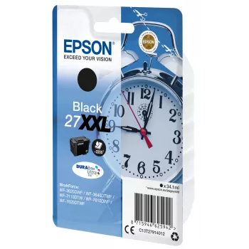 Epson Tintenpatrone Einzelpack Schwarz 27XXL DURABrite Ultra Tinte