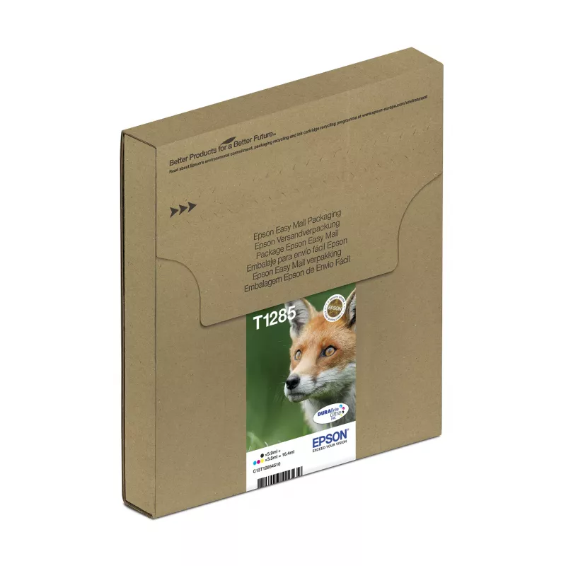 Inkjet-Multipack-Tintenpatronen Epson Fox T128 EasyMail — 4 Farben (Schwarz 5,9 ml; Cyan/Magenta/Gelb 3,5 ml)