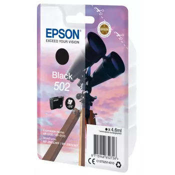 Epson 502 C13T02V14020 Tintenpatrone, Schwarz, 4,6 ml