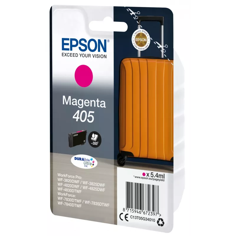 Epson 405 Tintenpatrone 1 Stück Original Standardertrag Magenta