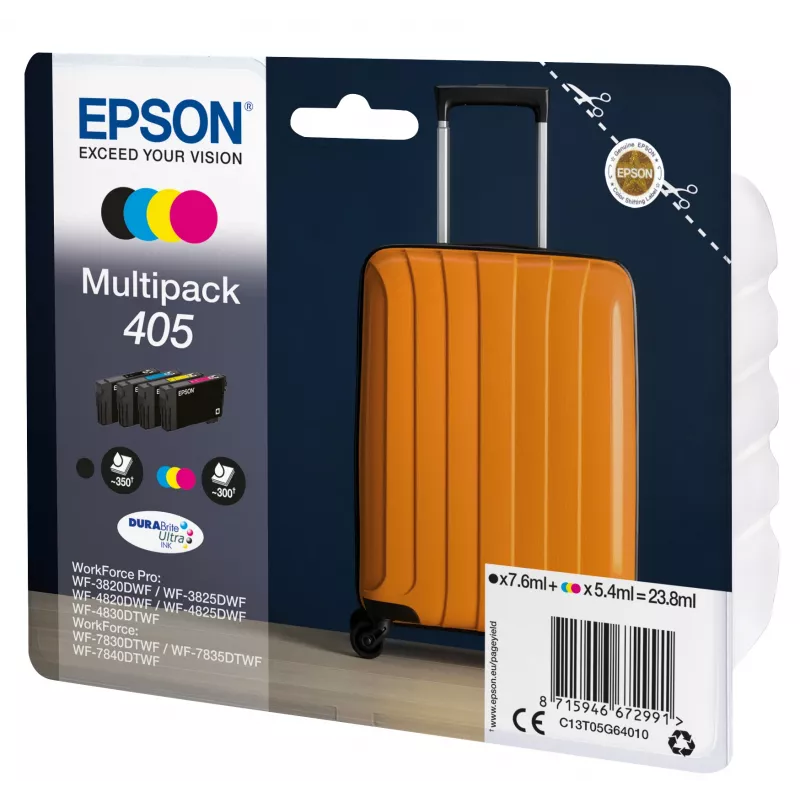 Epson 405 Tintenpatrone 1 Stück Original Standard-Reichweite Schwarz, Cyan, Magenta, Gelb