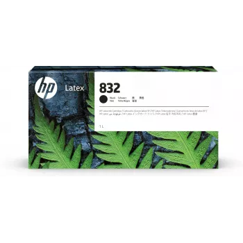 HP 832 1-Liter Schwarze Latex-Tintenpatrone, HP Latex 700, 700 W, 800, 800 W Drucker, Thermo-Tintenstrahl, Schwarz, China, Vereinigte Staaten, Singapur, 243 mm, 64 mm