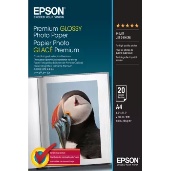 Epson Premium Glossy Photo Paper - A4 - 20 Blatt