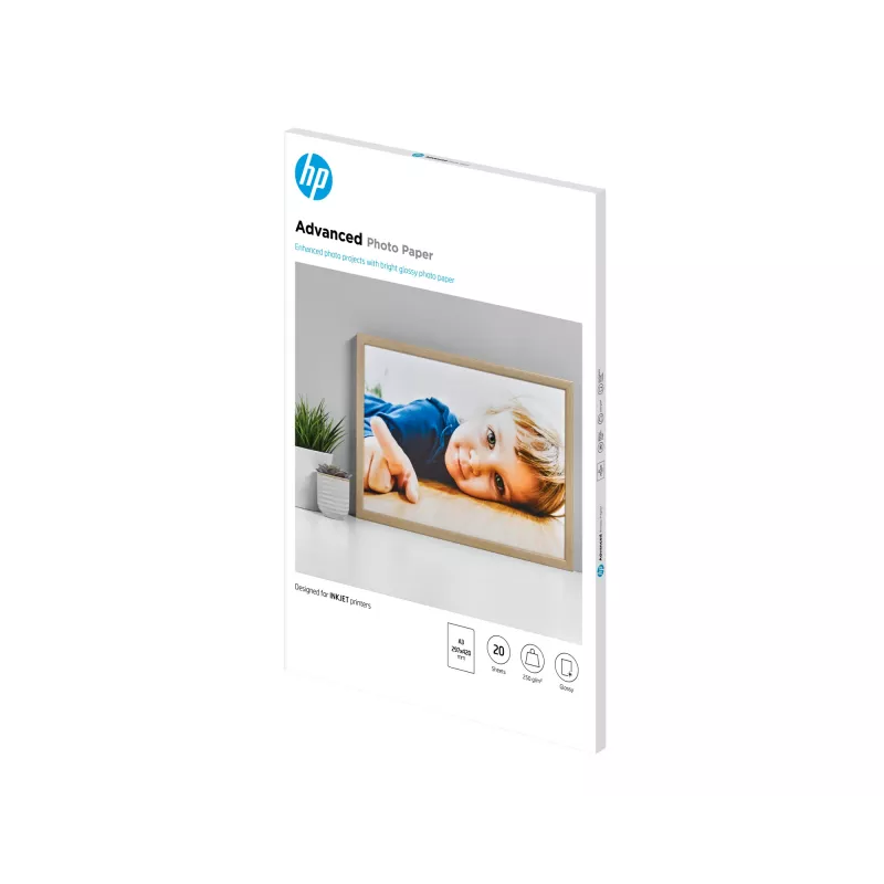 HP Advanced Photo Paper Glossy 250 g/m² A3 (297 x 420 mm) 20 Blatt