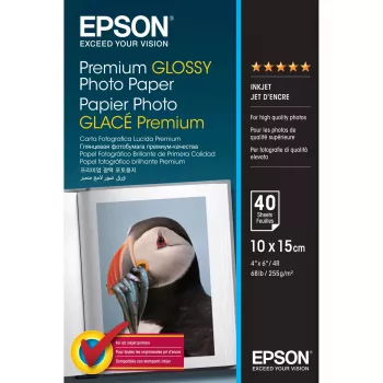 Epson Premium Glossy Photo Paper – 10x15cm – 40 Blatt