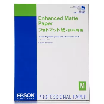 Epson Enhanced Matte Paper, DIN A2, 192 g/m², 50 Blatt, 42 cm, Matt, 260 µm, 192 g/m²