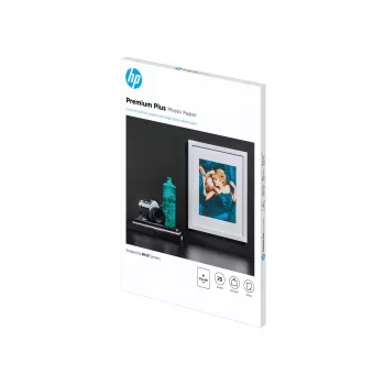 HP Premium Plus Glossy Photo Paper-20 sht/A4/210 x 297 mm, Gloss, 300 g/m², Laser/Inkjet, 20 Blatt, Business, Enterprise, 15 - 35 °C