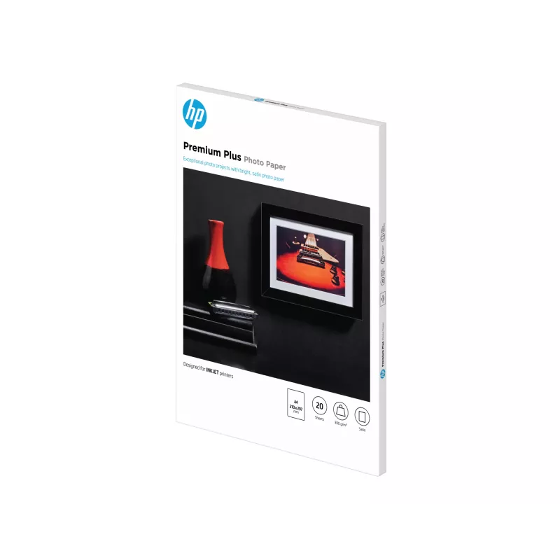 HP Premium Plus Fotopapier Satin 300 g/m² A4 (210 x 297 mm) 20 Blatt