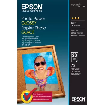 Glänzendes Fotopapier Epson C13S042536 A3 20 Blatt