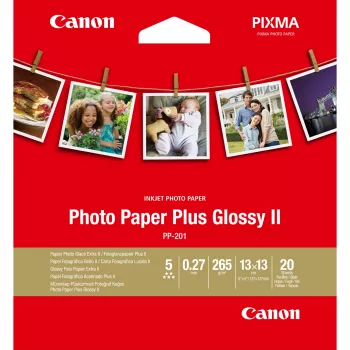 Canon PP-201 Glossy II Photo Paper Plus 13x13 cm – 20 Blatt