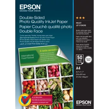 Epson doppelseitiges Fotopapier in Fotoqualität - A4 - 50 Blatt