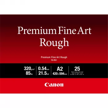 Canon FA-RG1 Premium Fine Art Rough Papier, A2, 25 Blatt, 330 g/m², Inkjet, A2, 25 Blatt, 540 µm, Canon ImagePROGRAF PRO-1000