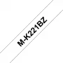 Brother M-K221BZ Beschriftungsband Schwarz auf Weiß