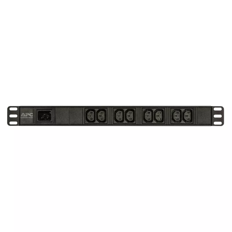 APC Easy Rack PDU, Basic, 1U, 1 Phase, 3,7 kW, 230 V, 16 A, 8 x C13-Ausgänge, IEC60320 C20-Eingang