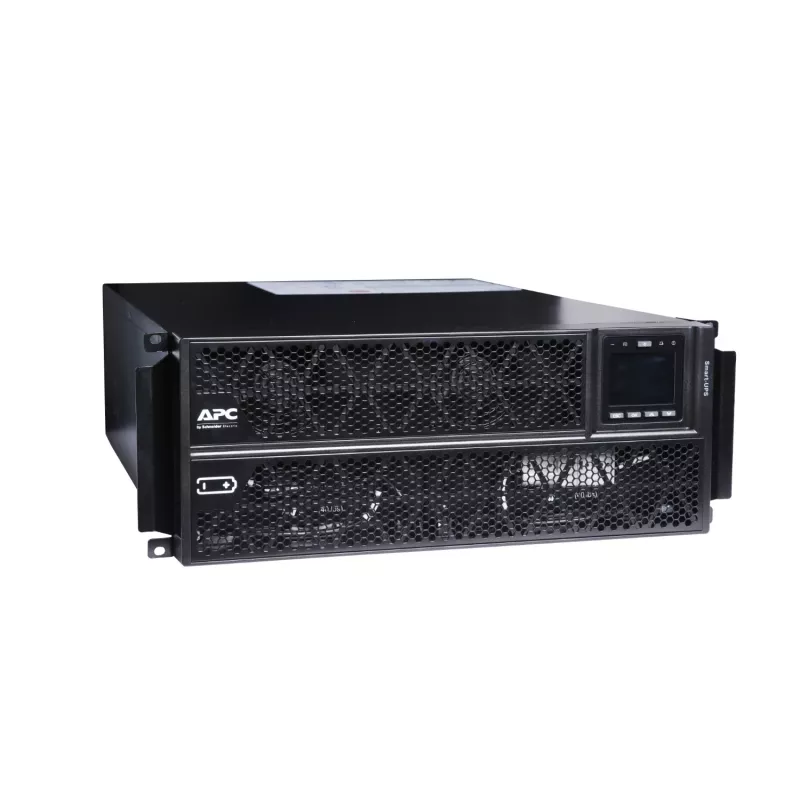 APC Smart-UPS On-Line, 5kVA/5kW, Rack/Tower, 230V, 2x IEC C13+1x IEC C19+Hartverdrahtung 3-adrig (H+N+E) Ausgänge, Netzwerkkarte, ohne Schienenkit