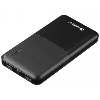 Sandberg Saver Powerbank 10000, 10000 mAh, Lithium-Polymer (LiPo), Schwarz