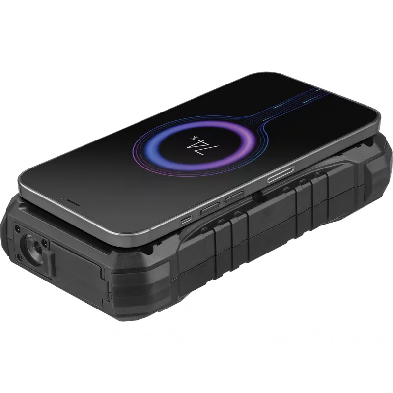 Sandberg Survivor Powerbank 20000 PD30W, 20000 mAh, Kabelloses Laden, Schwarz