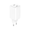 Sandberg AC Charger Dual USB-C PD65W EU, Innenbereich, AC, 20 V, 3,25 A, Weiß