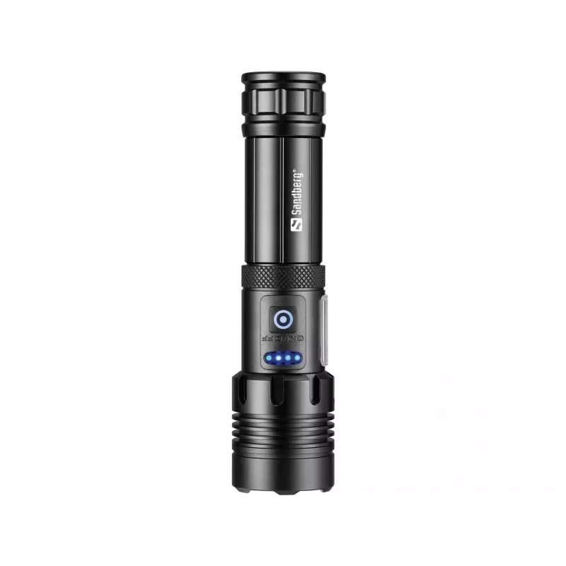 Sandberg Survivor 7in1 Torch Powerbank 5000, Hand-Taschenlampe, Schwarz, Aluminium, LED, 2 Lampen, 200 lm