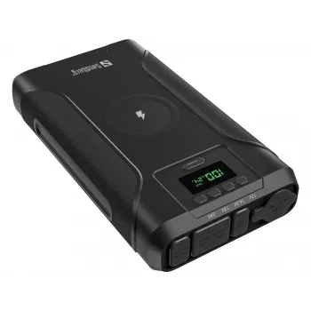 Sandberg Survivor Powerbank 7in1 76800, 76800 mAh, Lithium-Ion (Li-Ion), Kabelloses Laden, 3,6 V, Schwarz