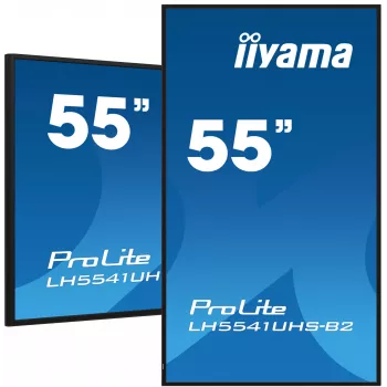 iiyama LH5541UHS-B2 Signage Display Kiosk-Design 138,7 cm (54,6 Zoll) LCD 500 cd/m² 4K Ultra HD Schwarz Integrierter Prozessor 24/7