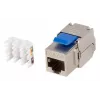Keystone-Modul Lanberg KSF6-4000, flacher RJ-45-Anschluss, blau-silber
