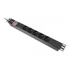 PDU Lanberg PDU-05E-0200-BK 5 AC-Steckdosen 1U Schwarz