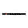 PDU Lanberg PDU-05E-0200-BK 5 AC-Steckdosen 1U Schwarz