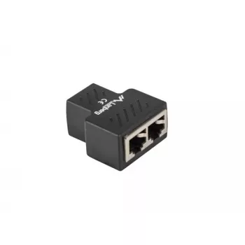 Kabel-Splitter Lanberg ADS-RJ45-2RJ45-OS Schwarz