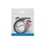 Audiokabel LANBERG 3,5-mm-auf-2×RCA-Stecker 1,5 m Schwarz