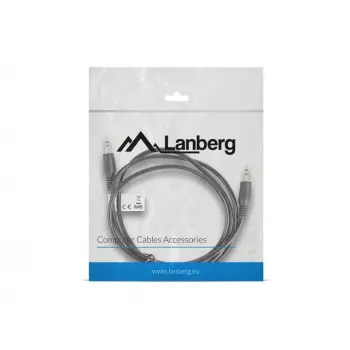 Audiokabel LANBERG 3,5 mm Stecker–Stecker 1,2 m Schwarz