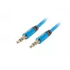 Audiokabel LANBERG 3,5 mm Stecker auf 3,5 mm Stecker, 2 m, blau
