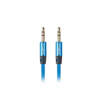 Audiokabel LANBERG 3,5 mm Stecker auf 3,5 mm Stecker, 2 m, blau