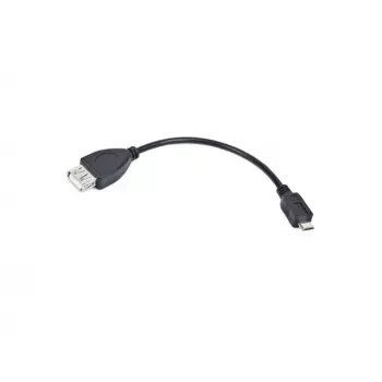 USB 2.0 Kabel LANBERG OEM-0006 — USB A auf Micro-USB B, 0,15 m, schwarz